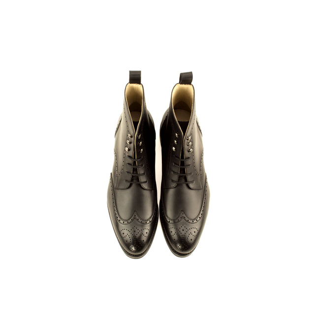 mens black wingtip dress boots Black Wingtip Dress Boot for Men