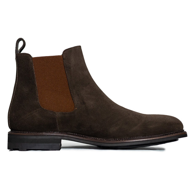 Idrese Escobar Chocolate Brown Suede Chelsea Boots Men main image 4
