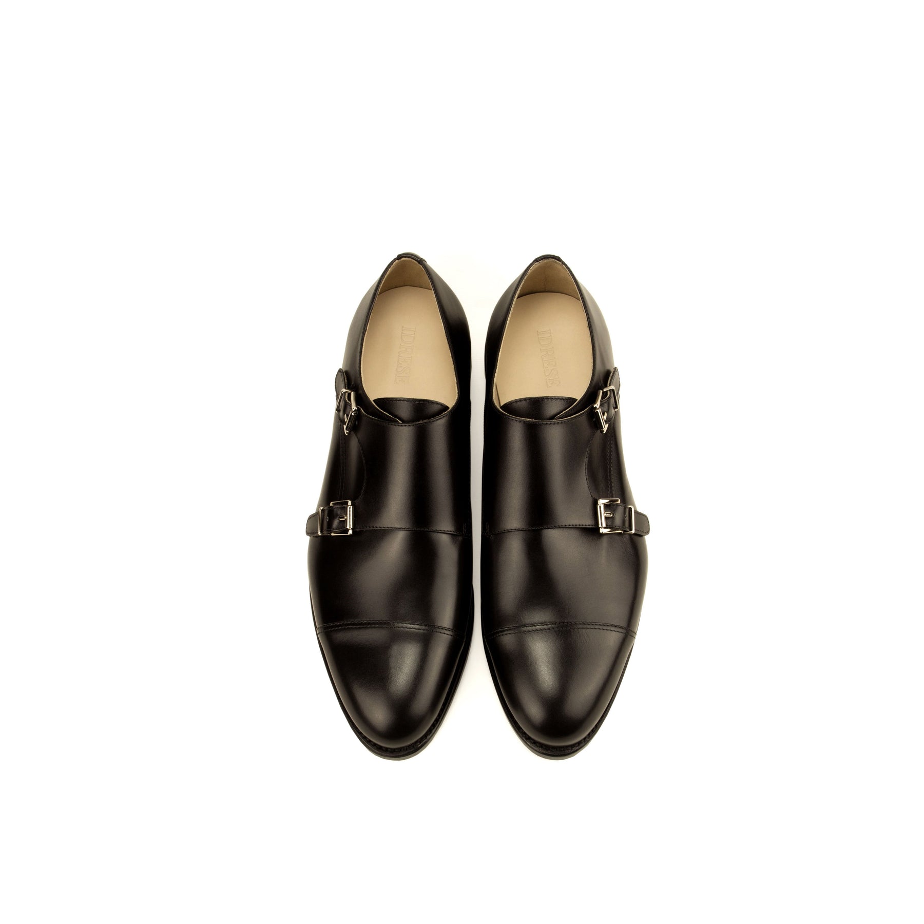 Mens Double Oxblood Monk Strap Shoes - The Morgan by Idrese