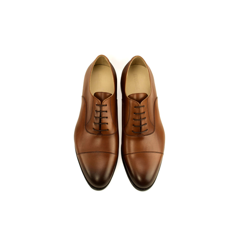Men's Dark Brown Oxford Dress shoes - The Arrington by Idrese